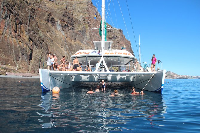 Dolphin and Whale Watching Catamaran Cruise from Funchal - A bar, toilets, and a practical onboard setup
