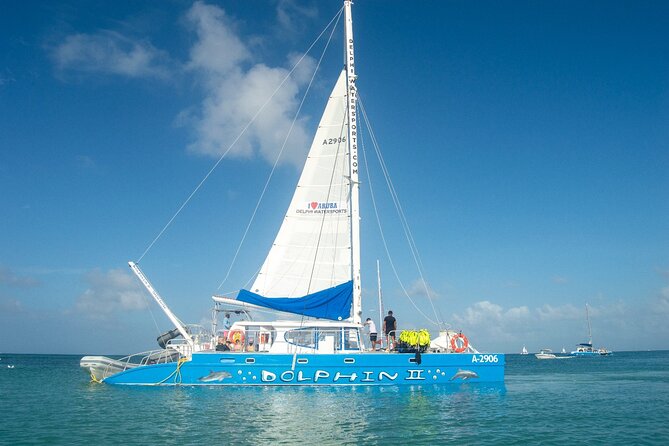 Dolphin Catamaran Snorkel and Sail with Open Bar - First stop: the Antilla shipwreck