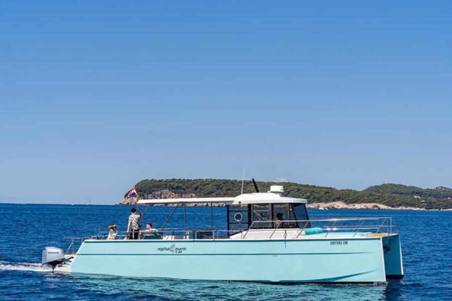 Dubrovnik: Blue Cave Catamaran Tour with Drinks and Snorkel - Crew, music, and the overall mood