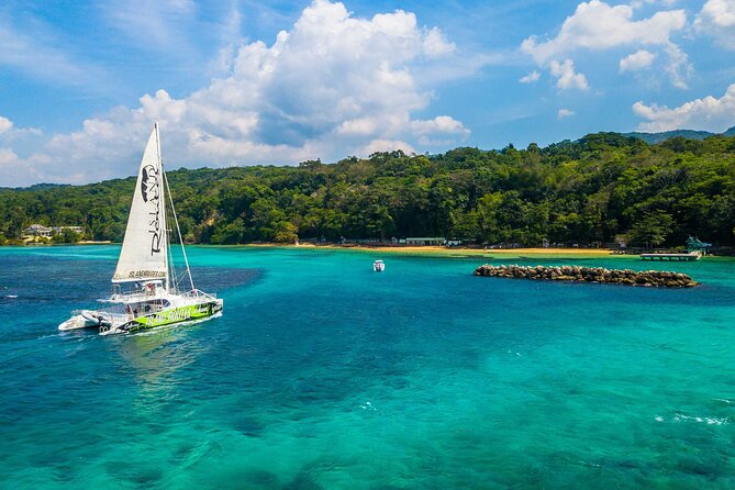 Dunn's River Catamaran Cruise From Ocho Rios - Snorkeling over a protected reef