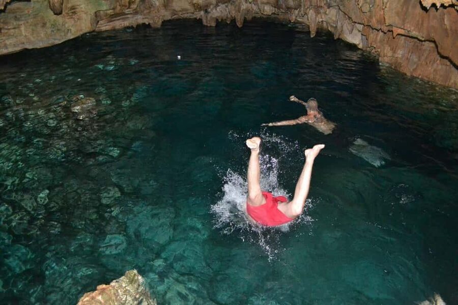 "Epic Off-Road Adventure & Catamaran Party in Punta Cana!" - The clear-water cenote stop