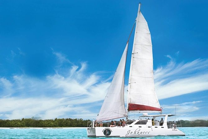Exclusive Private Catamaran Adventure: Ile aux Cerf (Full Day Cruise incl Lunch) - Grand River South East waterfall by speedboat