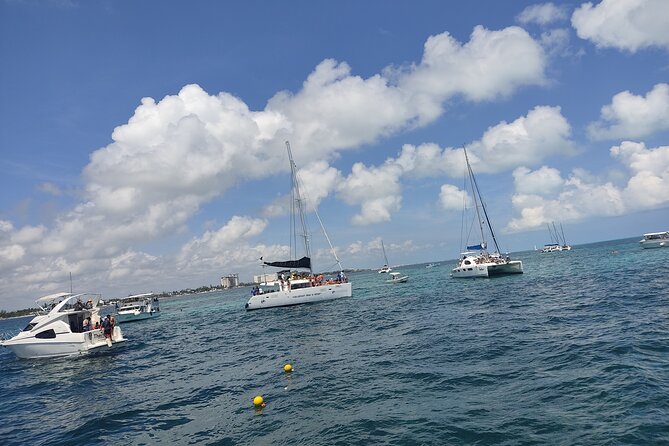 Fantastic Day Isla Mujeres Unlimited Catamaran from Riviera Maya - Punta Sam reef: the first water stop