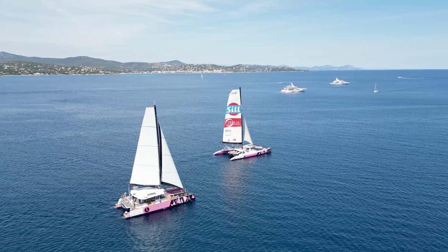 Firework Evening on a Maxi Catamaran from Saint Tropez - Dinner, aperitif, and the champagne question