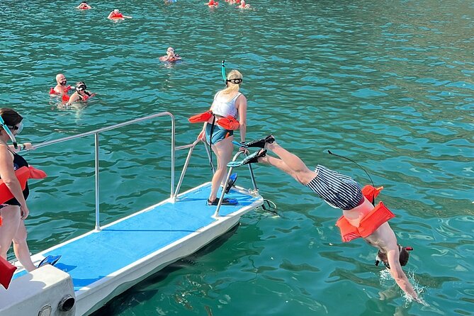 Flamingo Family Fun Catamaran Snorkel:Comfortable shaded seating - Snorkeling is a bonus, not the headline