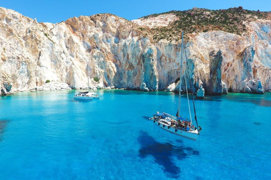 From Adamas: Milos and Poliegos Catamaran Cruise with Lunch - Key details before you book