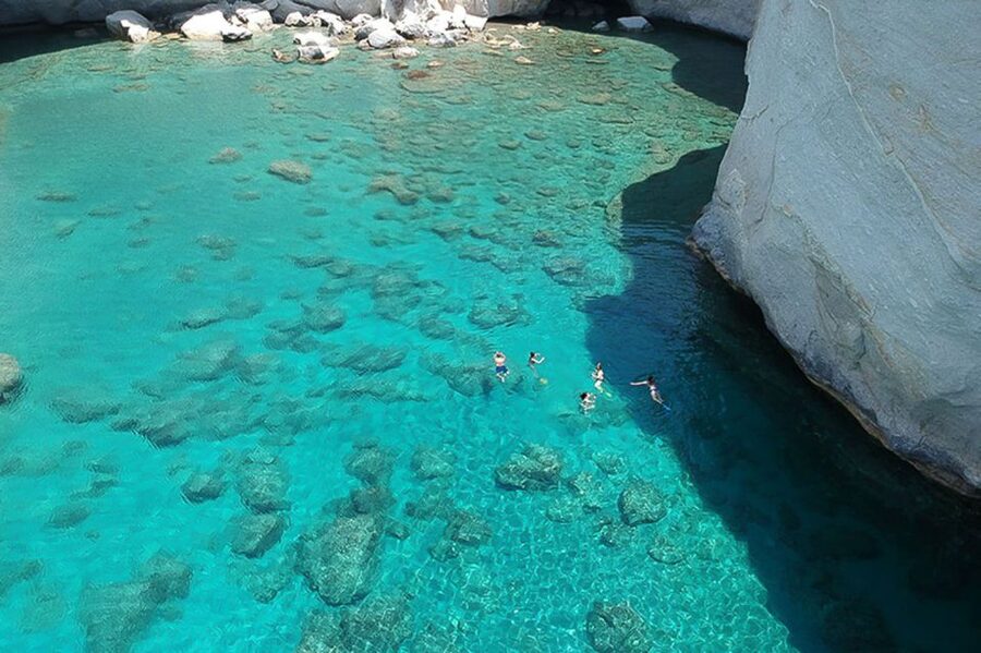 From Adamas: Milos and Poliegos Catamaran Cruise with Lunch - Why a full-day cruise makes sense on Milos