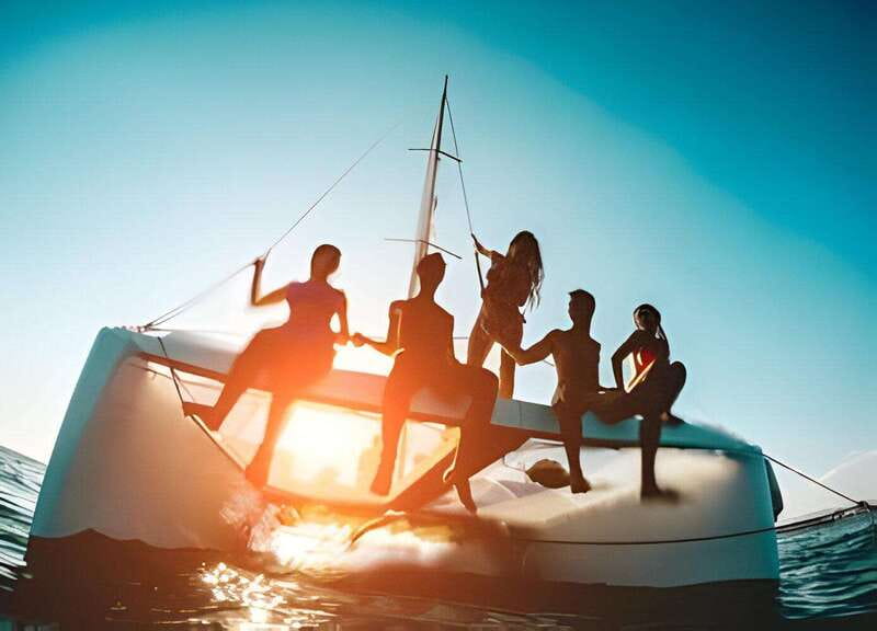 From Cancun: Isla Mujeres by Luxury Catamaran with Drinks - The return cruise and spinnaker option