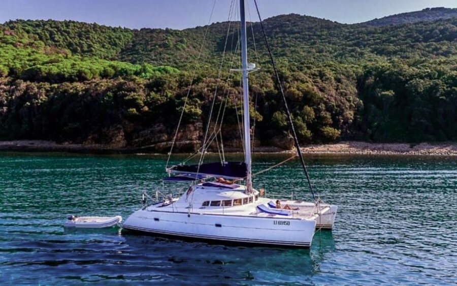 From Cannigione: Catamaran tour among La Maddalena islands - Spargi, Budelli, and the changing route
