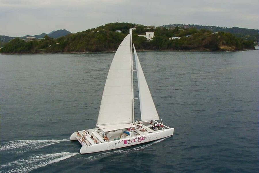 From Castries: Full-Day Catamaran Tour to Soufriere - Soufriere and the Pitons From the Water