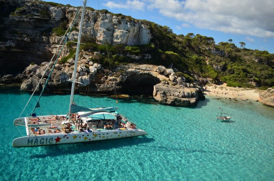 From Colònia de San Jordi : Catamaran Cruise to Es Trenc - Two swimming stops, not a token splash