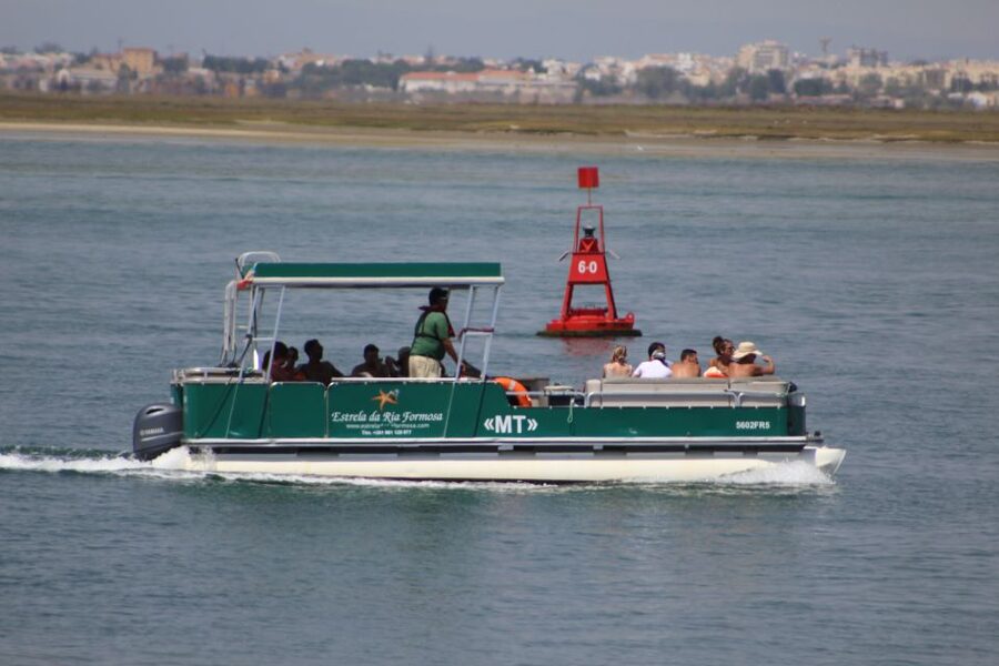 From Faro: 2-Island, 2-Stop Ria Formosa Catamaran Tour - Farol Island: lighthouse, homes, and a different mood
