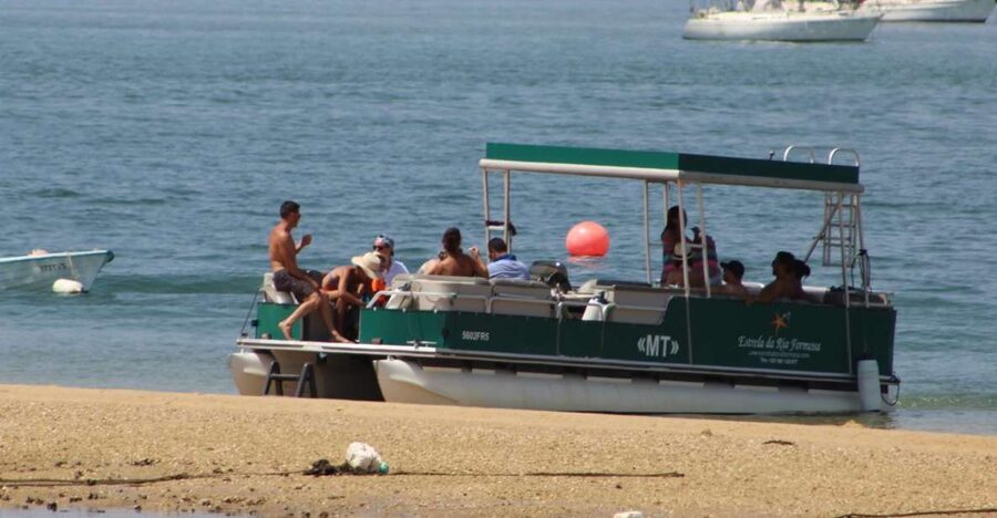 From Faro: 2-Island, 2-Stop Ria Formosa Catamaran Tour - Deserta Island: 45 minutes of beach time