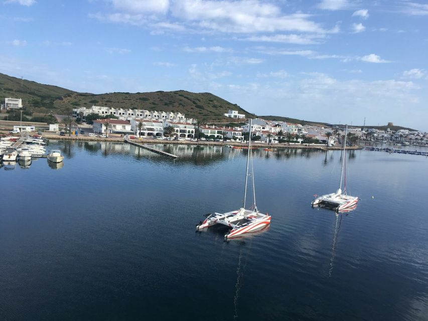 From Fornells: Half-Day Menorca Catamaran Trip w/ Snorkeling - The guide can shape the whole experience