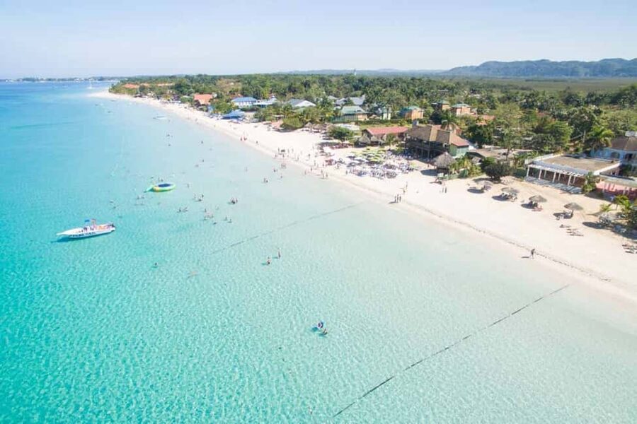 From Montego Bay/Falmouth: Negril Beach Catamaran Cruise - Boarding the catamaran along Negril’s coast