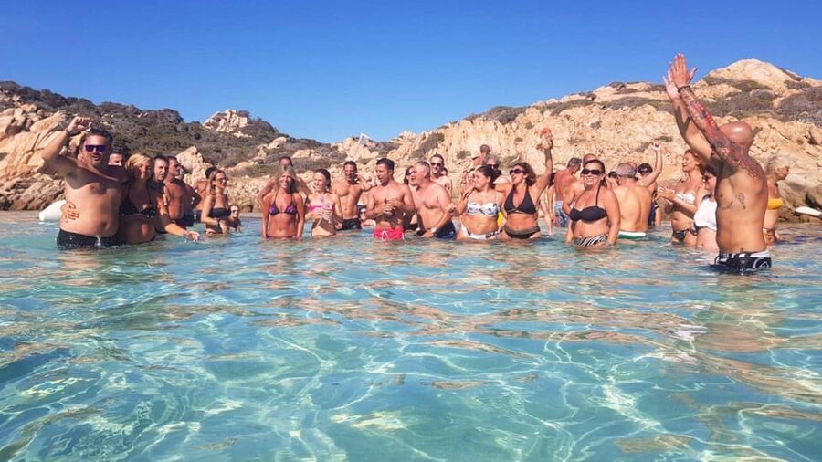 From Palau: Catamaran tour in La Maddalena Archipelago - Lunch on board, with Sardinian flavors