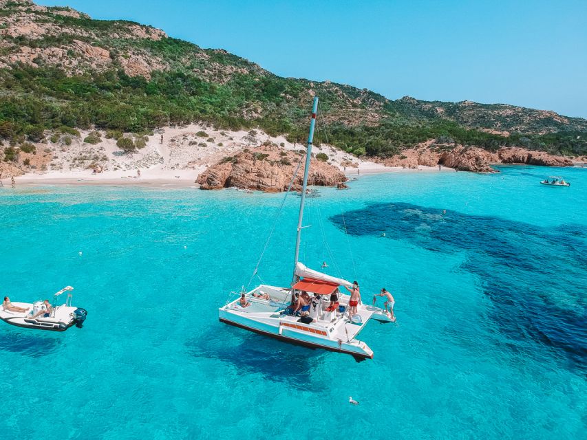 From Palau: La Maddalena Full-Day Archipelago Catamaran Tour - The middle of the day: Budelli, Razzoli, Santa Maria, or La Maddalena