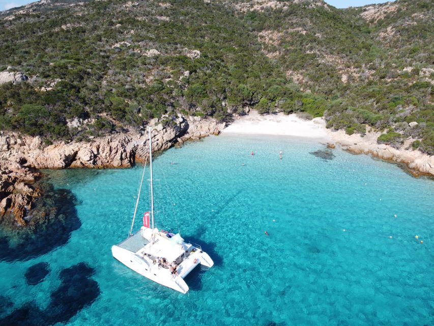 From Palau: Maddalena Archipelago Catamaran Tour with Lunch - A Sardinian lunch with Vermentino onboard