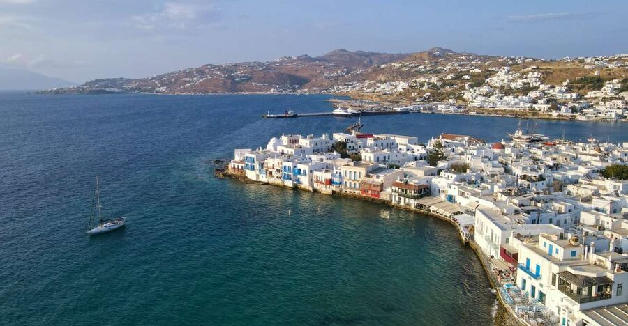 From Paros: Delos & Mykonos Full-Day Trip by Catamaran - The route from Paros across the Cyclades