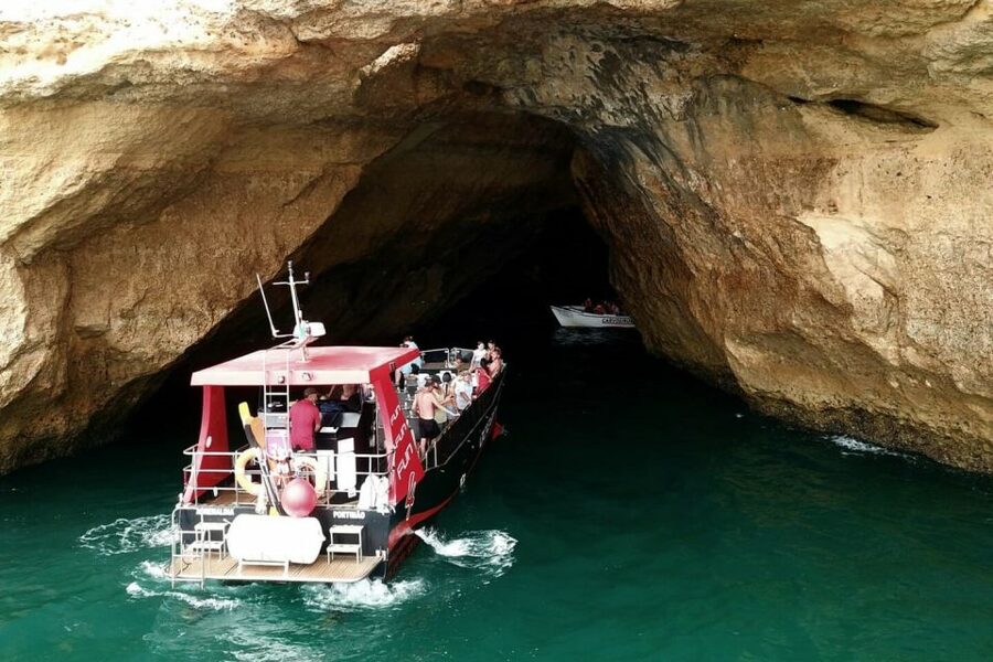 From Portimão: 2-Hour Catamaran Tour to Benagil Caves - Seeing Benagil Cave and the smaller coastal caves