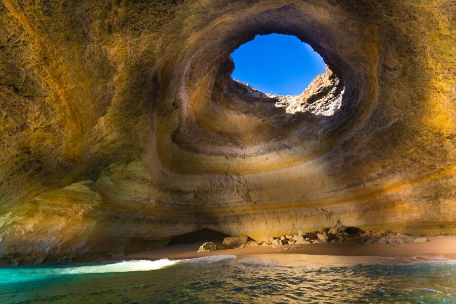 From Portimão: Catamaran Cruise to Benagil Caves with BBQ - The beach stop and the BBQ
