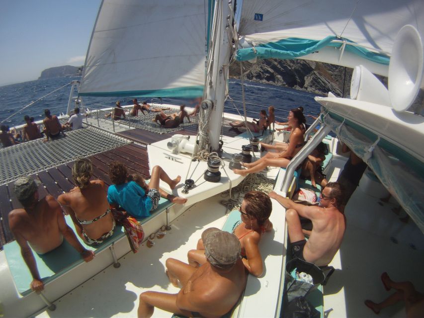 From Roses: Catamaran Cruise Cap Norfeu - Cadaqués - Leaving Roses for Cap Norfeu