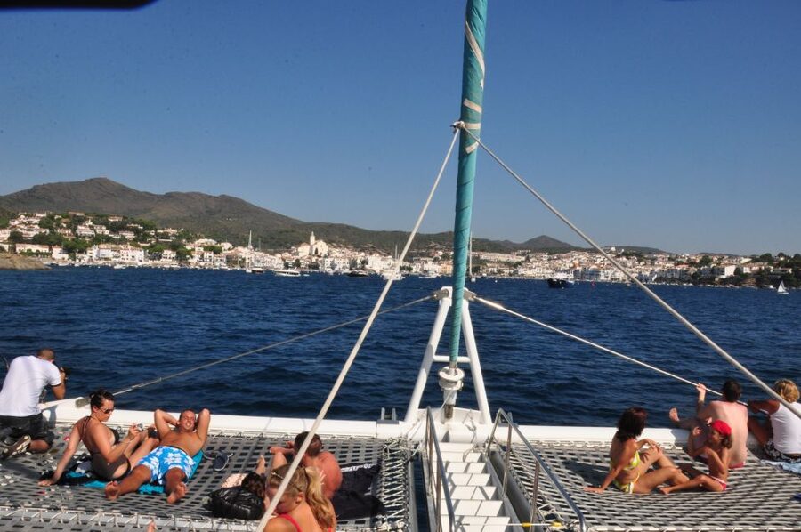 From Roses: Catamaran Cruise Cap Norfeu - Cadaqués - Swimming at Racó de l’Home