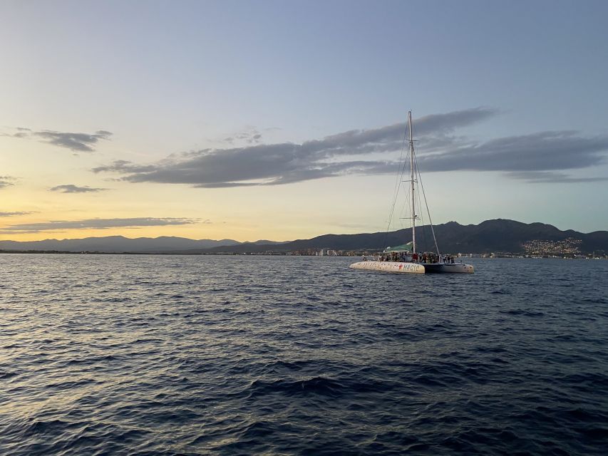 From Roses: Sunset Catamaran Cruise - Setting off from central Roses