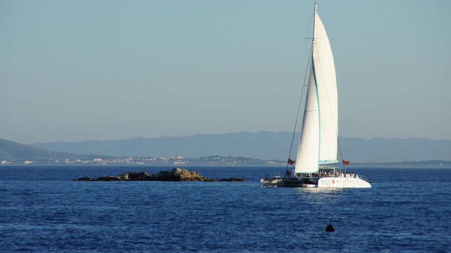 From Roses: Sunset Catamaran Cruise - The Bay of Roses at sunset