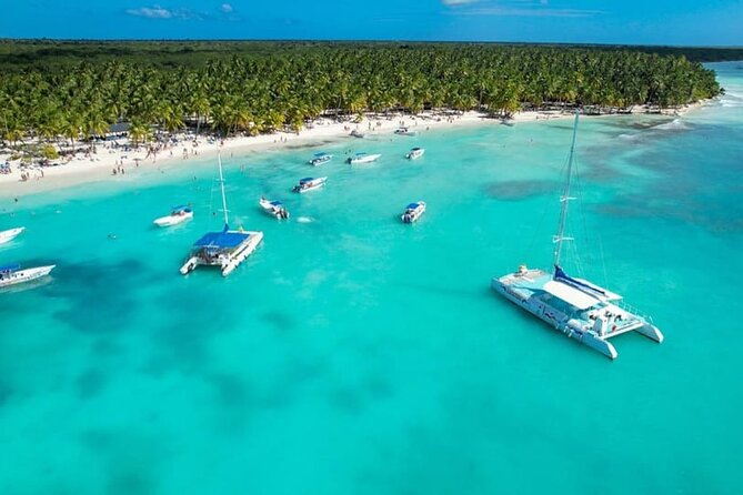From Santo Domingo: Saona Island For Small Group Catamaran - Forty minutes at Blue Lagoon