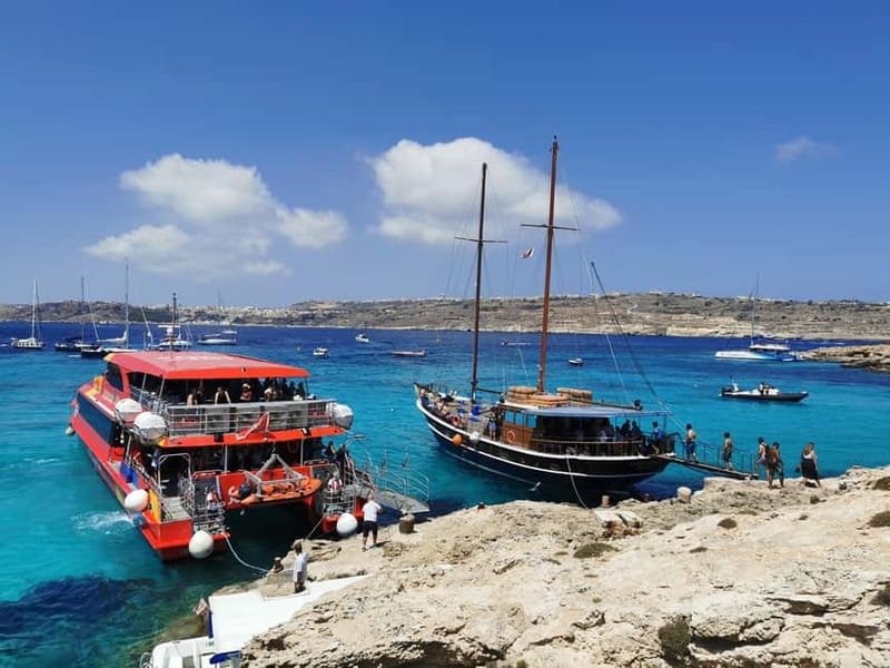 From Sliema/Bugibba: Best of Gozo & Comino Catamaran Tour VT - The unguided format requires self-management