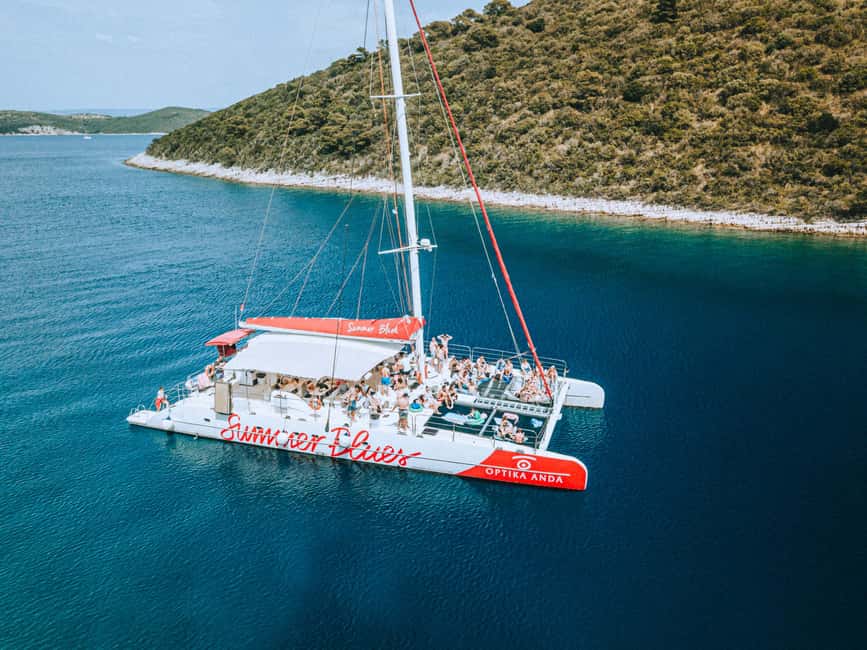 From Split: Catamaran Cruise to Golden Horn & Brač island. - Supetar, the bus crossing, and Vidova Gora