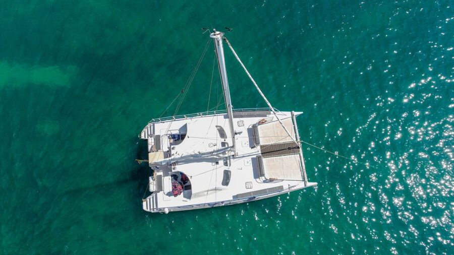 From Vilamoura: Sunset Catamaran Experience - The Algarve coast from the water