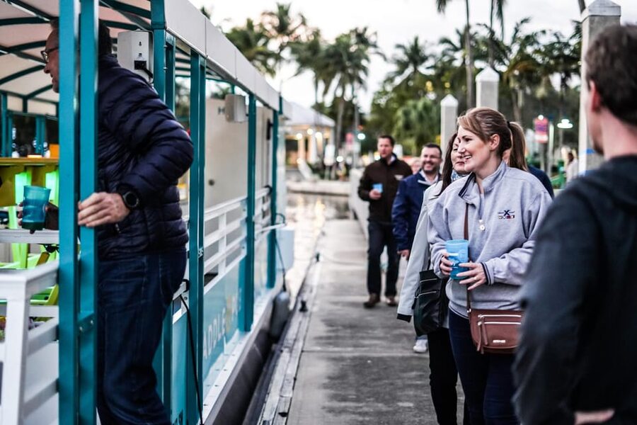 Ft. Lauderdale: Nighttime Sightseeing Catamaran Tour - Music, lights, and the BYOB setup