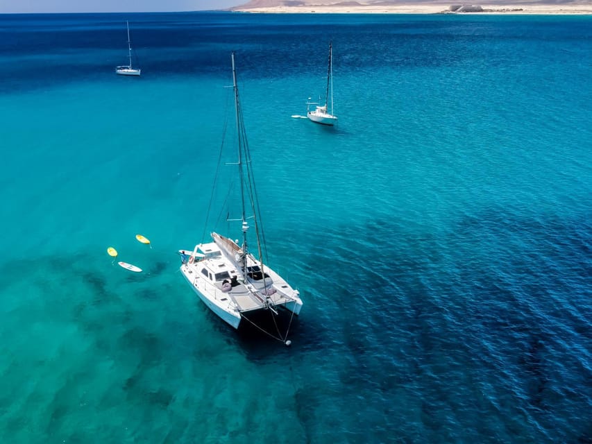 Fuerteventura : Catamaran excursion to Lobos Island - La Concha beach and the water activities