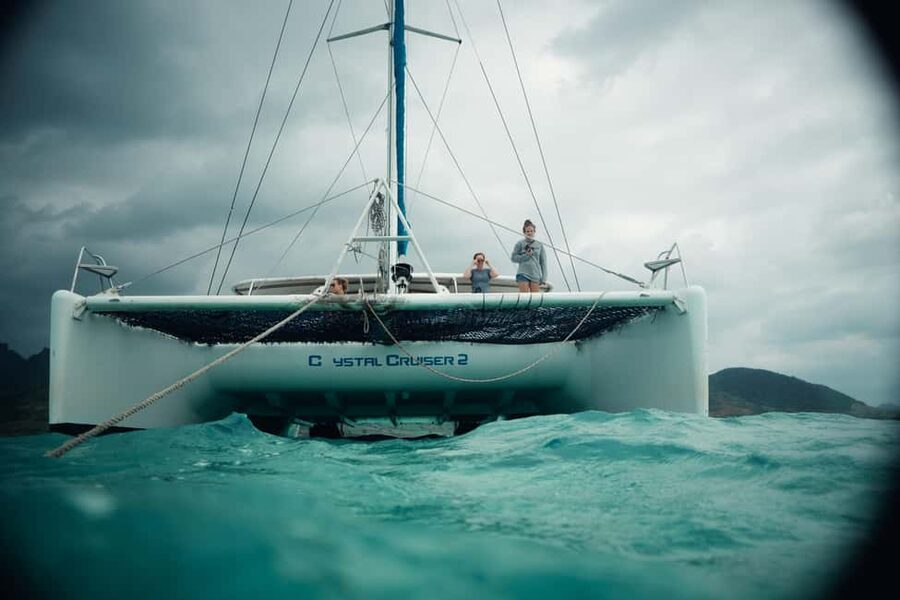 Full-day Catamaran Cruise to Ile aux Cerfs with Lunch - Ile aux Cerfs: white sand, clear water, and crowds