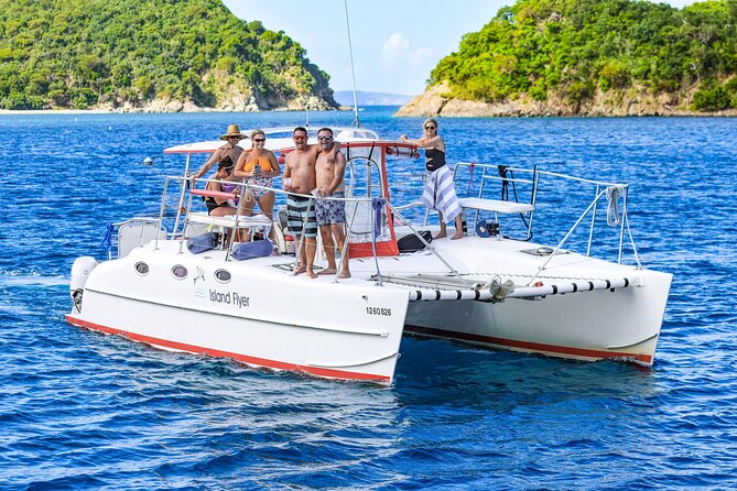 Full or Half Day Private Power Catamaran- USVI Beach and Snorkel - Honeymoon Beach and the calm north shore of St. John