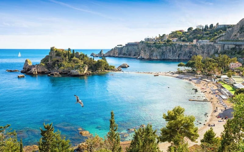 Giardini Naxos: Dolphin Catamaran Sunset Tour with Aperetif - Thirty minutes for a swim near Isola Bella