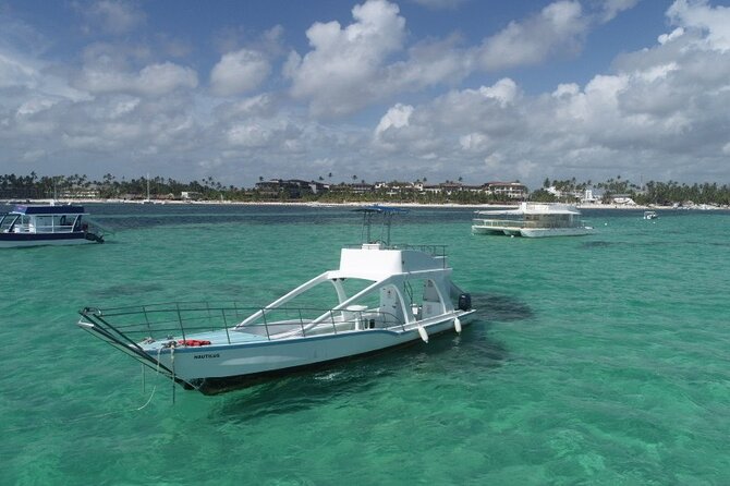 GlassBottom Catamaran with Slide - Getting to the water from Punta Cana