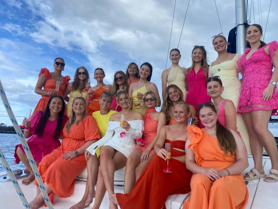 Gold Coast: Private Catamaran Cruise for up to 30 guests. - Wave Break Island and South Stradbroke swimming stops