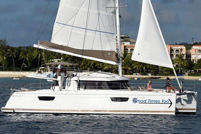 Good Times Too Premium Catamaran Lunch Cruise - The first sail along west Barbados