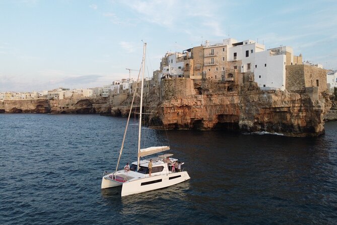 Guided Tour by Catamaran with Aperitif from Polignano a Mare - Lama Monachile from the Adriatic