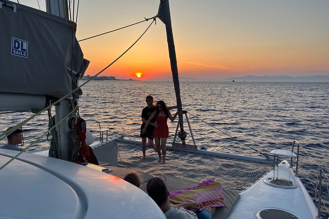 Half Day Sailing Catamaran with Sunset Experience - An hour at Anthony Quinn Bay