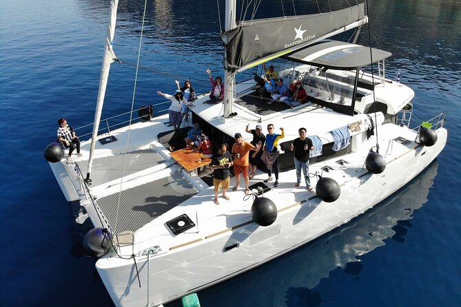 Half-Day Tailor-made Private Catamaran Cruise in Santorini - A short visit to Santorini Volcano
