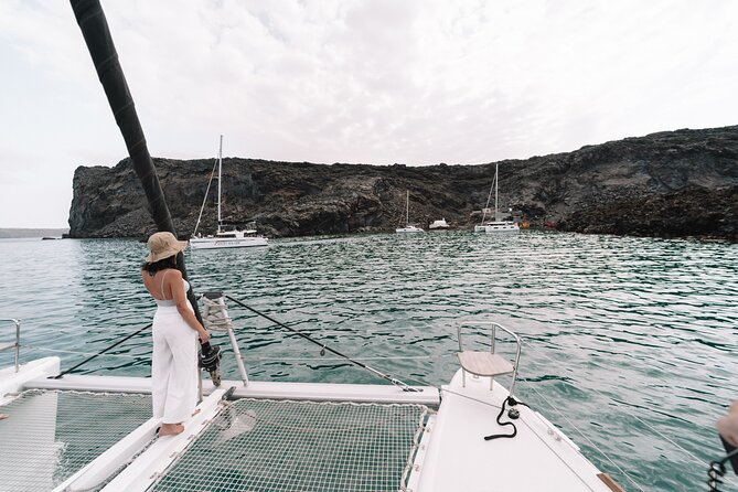 Half-Day Tailor-made Private Catamaran Cruise in Santorini - Thirassia, an island shaped by eruption