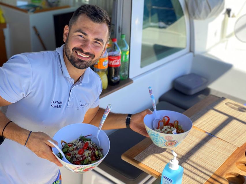 Heraklion:Dia Island Catamaran Cruise with Lunch, Water Toys - Who should book this boat day?