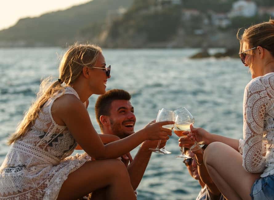 Heraklion Luxury Sailing Catamaran Dia Island | Gourmet Menu - The return to Heraklion at golden hour