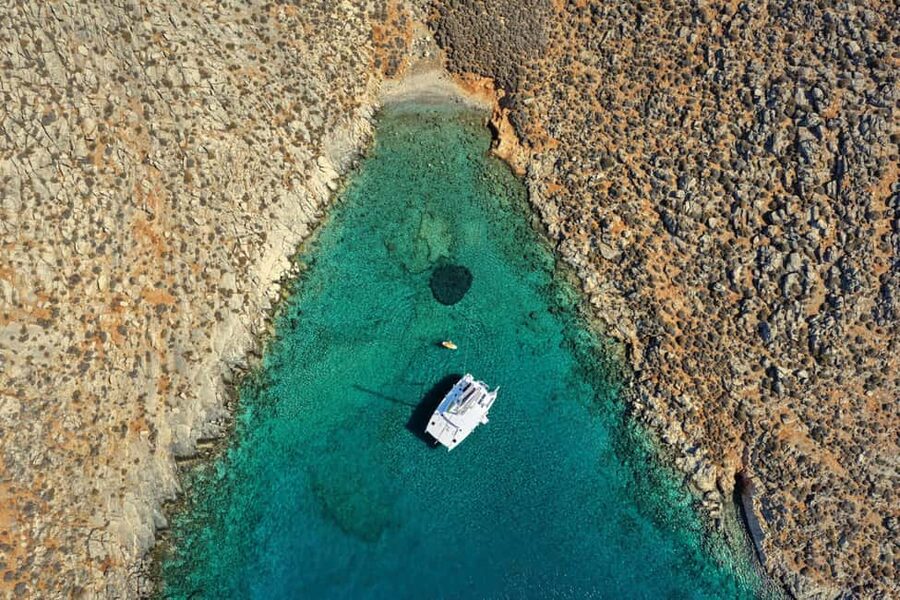 Hersonissos: Dia Catamaran Cruise with Lunch & Drinks - Key points to know before booking