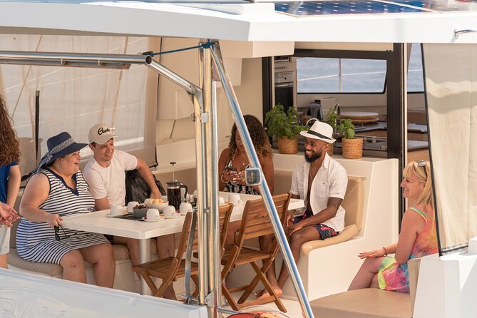 Hersonissos: Luxury Sunset Catamaran Cruise Sushi & Open Bar - A comfortable catamaran, not a floating nightclub