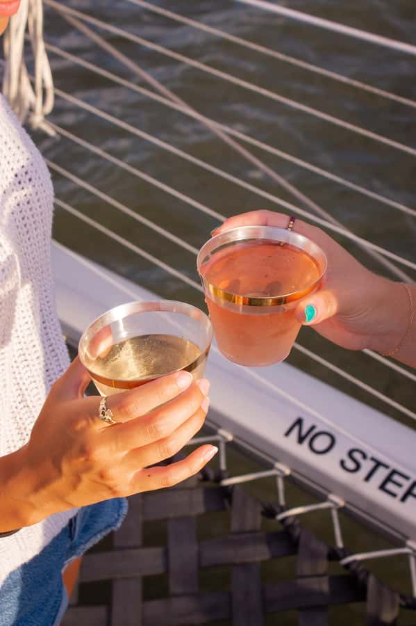 Hilton Head Island: Golden Hour Catamaran Cruise - The first stretch, settling into the sail